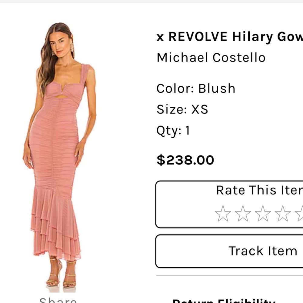 Michael Costello Hilary Gown